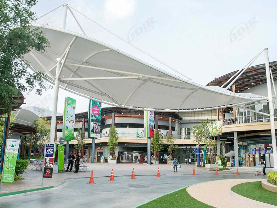 Tensile Mall Covering